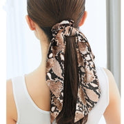 シュシュ ロング 主役級 ヒョウ柄 豹柄 レオパード レオパ ストライプ プリント レディース ヘアアクセサリー 髪飾り 髪留め ヘアゴム ロングリボン スカーフ まとめ髪 ヘアアレンジ おしゃれ 大人 女子 まとめ髪 ポニテ 花柄