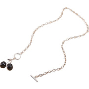 ネックレス レディース ブレスレット スタッドピアス 両耳用 アクセサリー 女性用 太め チェーン レトロ調 首飾り チェリー 耳飾り サクランボ 可愛い おしゃれ シルバーカラー