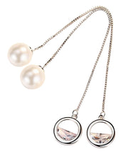アメリカンピアス ベネチアンチェーン ロング レディース アクセサリー シルバーカラー 揺れる サークル フープ  フェイクパール 華やか 上品 エレガント 存在感 カジュアル おしゃれ 耳飾り 普段使い 婦人 普段使い ファッション小物 プレゼント 贈り物 誕生日 記念日 お出かけ プチギフト 高見え お呼ばれ パーティー 結婚式 卒業式 ウエディング 2次会