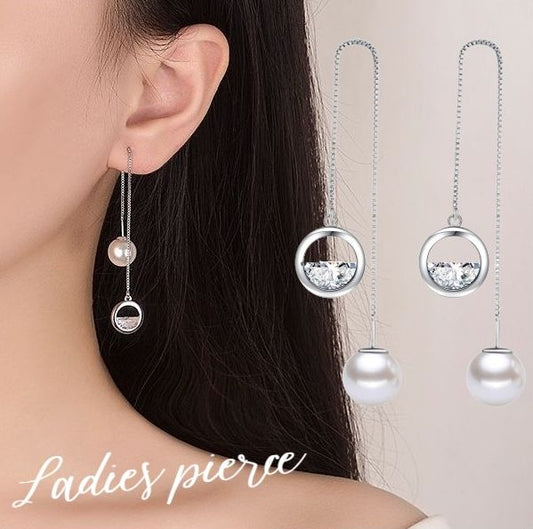アメリカンピアス ベネチアンチェーン ロング レディース アクセサリー シルバーカラー 商品画像