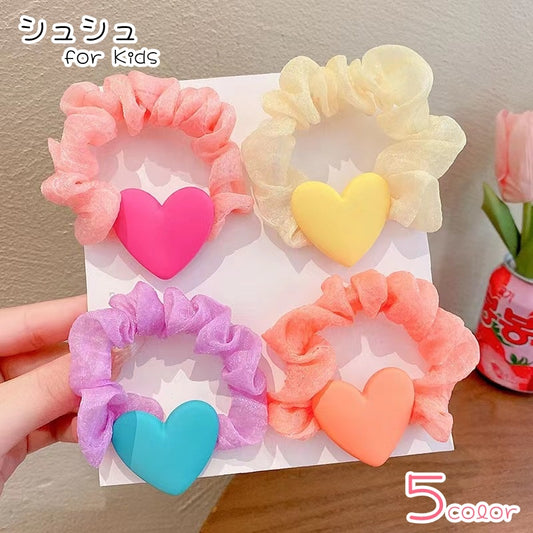 シュシュ ヘアゴム 髪ゴム キッズ 女の子 ヘアアクセサリー 商品画像