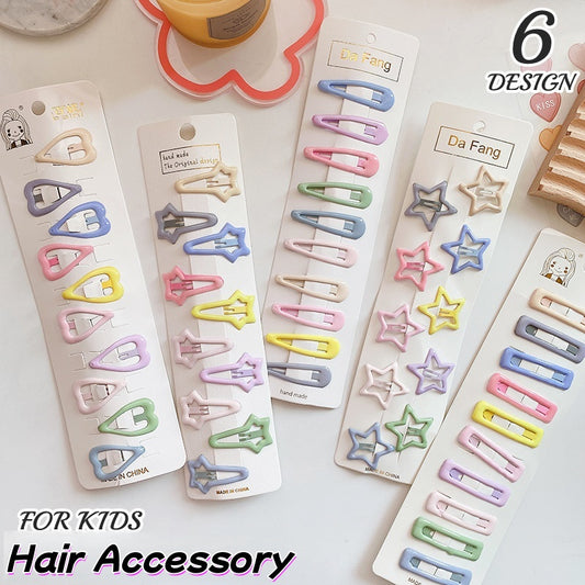 ヘアピン パッチン留め 10個セット ヘアアクセサリー キッズ ベビー 商品画像