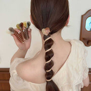 コイルポニーフック コイルアップポニー 女性用 ヘアアクセサリー 髪留め 髪飾り スプリングヘアゴム ワイヤーポニー スパイラル ハート 可愛い