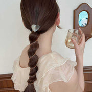 コイルポニーフック コイルアップポニー 女性用 ヘアアクセサリー 髪留め 髪飾り スプリングヘアゴム ワイヤーポニー スパイラル ハート 可愛い