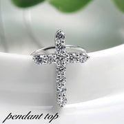 ペンダントトップ ペンダントヘッド ネックレスチャーム レディース メンズ ユニセックス アクセサリー 十字架 クロス ラインストーン キラキラ ペンダントトップのみ お洒落 お出かけ 普段使い ギフト プレゼント 男女兼用
