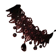 チョーカー レディース アクセサリー 女性用 レース ゴシック調 レトロ調 クラシック風 ビジュー おしゃれ かわいい フェミニン エレガント お出かけ イベント 普段使い ブラック 黒 ホワイト 白