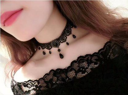 チョーカー レディース アクセサリー 女性用 レース ゴシック調 商品画像2