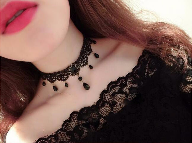 チョーカー レディース アクセサリー 女性用 レース ゴシック調 商品画像4