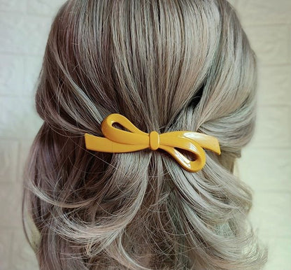 バレッタ 2個セット レディース ヘアアクセサリー シンプル 無地 商品画像2