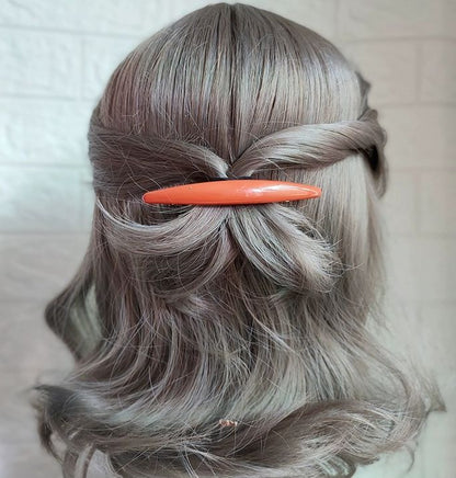 バレッタ 2個セット レディース ヘアアクセサリー シンプル 無地 商品画像4