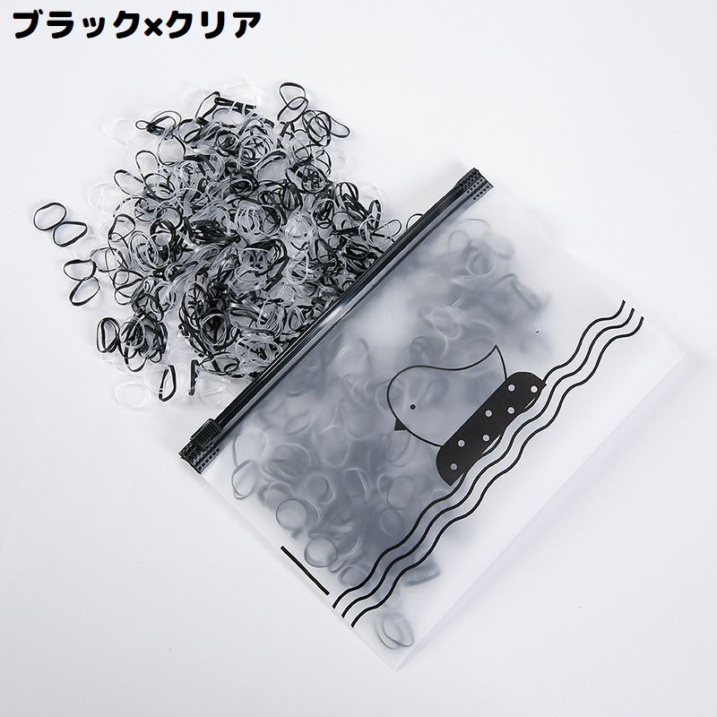 ヘアゴム 使い捨て 約1000本セット 収納ケース付 子供 女の子 商品画像4