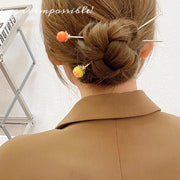 かんざし レディース ヘアアクセサリー 簪 キラキラ 星空 フルーツ オレンジ おしゃれ ユニーク きれいめ 上品 カジュアル かわいい 女性 大人女子 髪飾り プレゼント