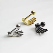 ボディピアス 単品 ストレートバーベル 軟骨ピアス レディース アクセサリー 手 ハンド 骨 骸骨 かっこいい おしゃれ
