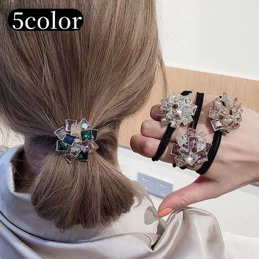 ヘアゴム ヘアアクセサリー レディース 女性用 ラインストーン 髪ゴム 商品画像