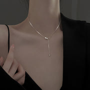 ネックレス アクセサリー レディース 女性用 Y字 ラインストーン フェイクパール 金色 銀色 かわいい おしゃれ シンプル ギフト 記念日 誕生日 プレゼント 贈り物 ファッション小物 ゴールドカラー  シルバーカラー