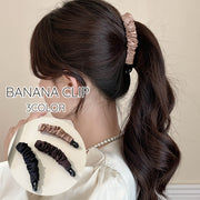バナナクリップ 単品 ヘアクリップ レディース 女性 婦人 ヘアアクセサリー 髪留め 髪飾り ヘアアレンジ まとめ髪 ポニーテール 無地 単色 シンプル かわいい おしゃれ