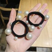 ヘアゴム 4本セット 髪ゴム レディース 女性 婦人 ヘアアクセサリー ファッション小物 パール調 フェイクパール 髪飾り まとめ髪 かわいい おしゃれ