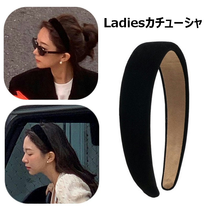 カチューシャ スエード調 レディース 女性用 婦人 ベルベット調 ヘアアクセサリー C型ヘアバンド ボリューム 太め おしゃれ かわいい 上品 エレガント 普段使い お出かけ 通勤