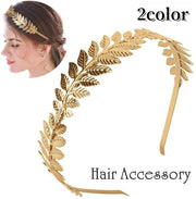 カチューシャ レディース 女性 婦人 髪飾り ヘアアクセサリー アクセサリー 頭飾り リーフ風 葉っぱ風 ゴールドカラー シルバーカラー おしゃれ エレガント ヘアアレンジ パーティー