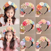 カチューシャ 子供 キッズ 女の子 ヘアアクセサリー 髪飾り 髪留め 滑り止め クリップ付き 花 フラワー ヘアアレンジ まとめ髪