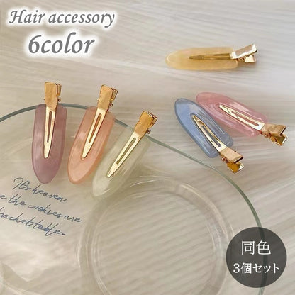 ヘアクリップ 3個セット レディース 女性 ヘアアクセサリー 髪留め 商品画像