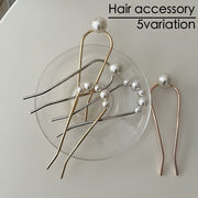 ヘアピン Uピン 簪 かんざし レディース 女性 ヘアアクセサリー フェイクパール パール調 髪飾り ヘアアレンジ きれいめ 華やか 大人可愛い おしゃれ 髪留め まとめ髪 お呼ばれ おでかけ 婦人