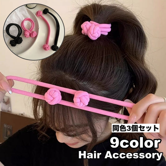 ヘアゴム 3個セット 髪ゴム 太め レディース 女性 商品画像