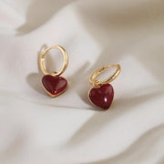 リングピアス 1ペア レディース アクセサリー フープピアス 中折れ ハート キュート かわいい おしゃれ フェミニン 女性 大人女子 プレゼント 贈り物 誕生日 記念日 彼女