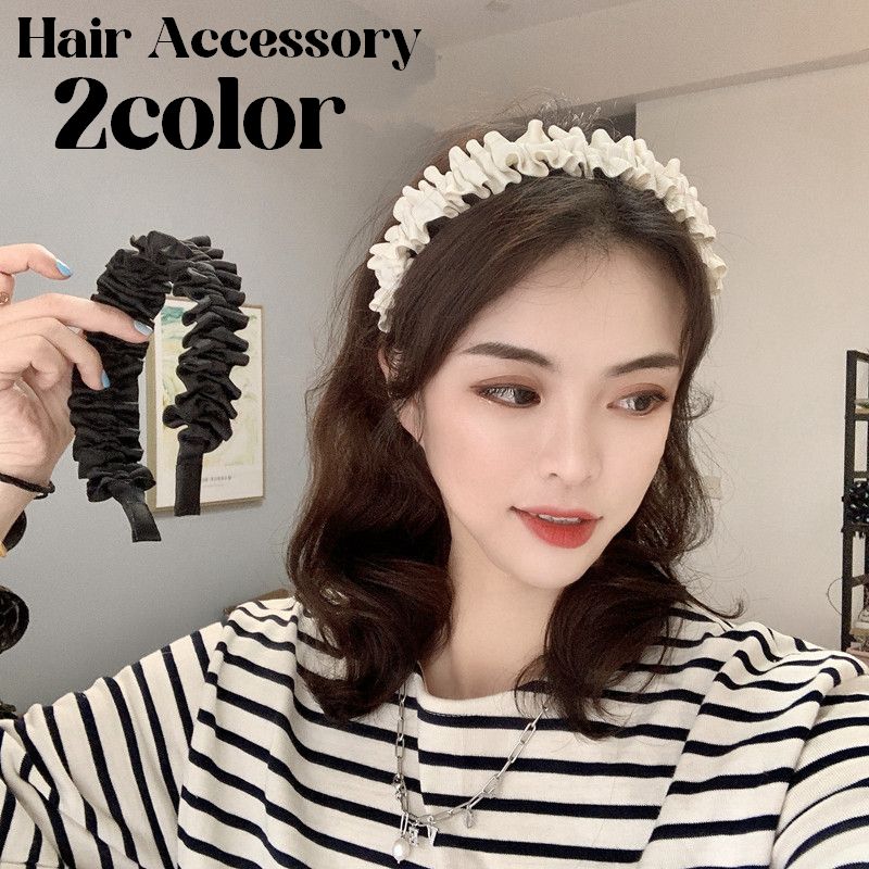 カチューシャ レディース 女性 ヘアアクセサリー 髪飾り ヘアバンド 髪留め フリル ボリューム おしゃれ ヘアアレンジ かわいい