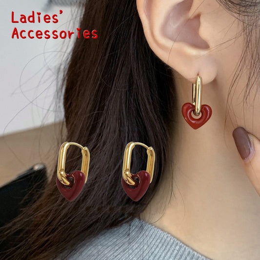 ピアス フープピアス レディース アクセサリー 中折れタイプ ハート 商品画像
