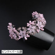 ヘッドドレス ヘアアクセサリー ティアラ ヘアアレンジ お団子 おだんご 髪飾り ピアノ発表会 バレエ まとめ髪 キッズ 子ども レディース 花 髪飾り カチューシャ フラワー お花 華やか 結婚式 パーティー お呼ばれ ホワイト レッド