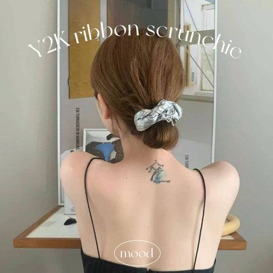 リボンシュシュ Y2K 韓国 レディース ヘアゴム 髪ゴム 商品画像