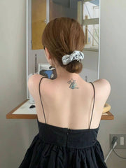 リボンシュシュ Y2K 韓国 レディース ヘアゴム 髪ゴム シンプル おしゃれ 可愛い トレンド カチモリ ヘアアクセサリー 韓国っぽ 髪飾り まとめ髪