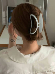 バンスクリップ ヘアクリップ 韓国 レディース シンプル おしゃれ 可愛い トレンド カチモリ ヘアアクセサリー 韓国っぽ シャーベットカラー まとめ髪 髪飾り