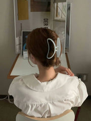バンスクリップ ヘアクリップ 韓国 レディース シンプル おしゃれ 可愛い トレンド カチモリ ヘアアクセサリー 韓国っぽ シャーベットカラー まとめ髪 髪飾り