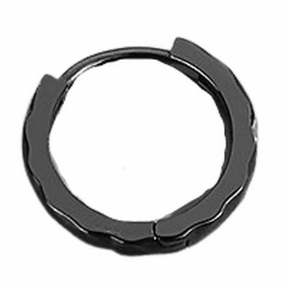 リングピアス 片耳 単品 1個 フープピアス スタッドピアス 690ブラック12mm バリエーション画像