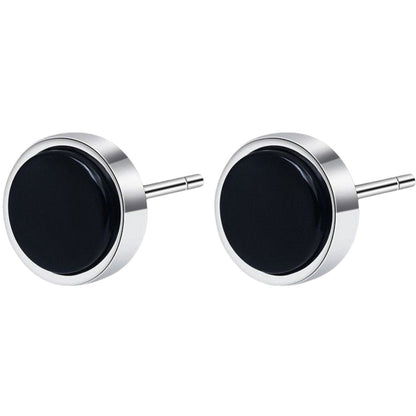リングピアス 片耳 単品 1個 フープピアス スタッドピアス ブラック8mm バリエーション画像