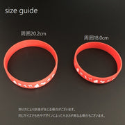 シリコンブレスレット シリコンバンド ブレスレット 腕輪 アームバンド 男女兼用 メンズ レディース リストバンド ソフト やわらかい Xmas トナカイ ベル 英字入り カジュアル シンプル おしゃれ かわいい 白 赤