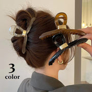 ヘアクリップ バンスクリップ レディース ヘアアクセサリー 髪留め 髪飾り まとめ髪 ヘアアレンジ 挟む クリアカラー ブラック 黒 ブラウン 茶 簡単 女性用 婦人用 可愛い おしゃれ ロングヘア セミロング お出掛け お風呂上り シンプル 仕事 職場