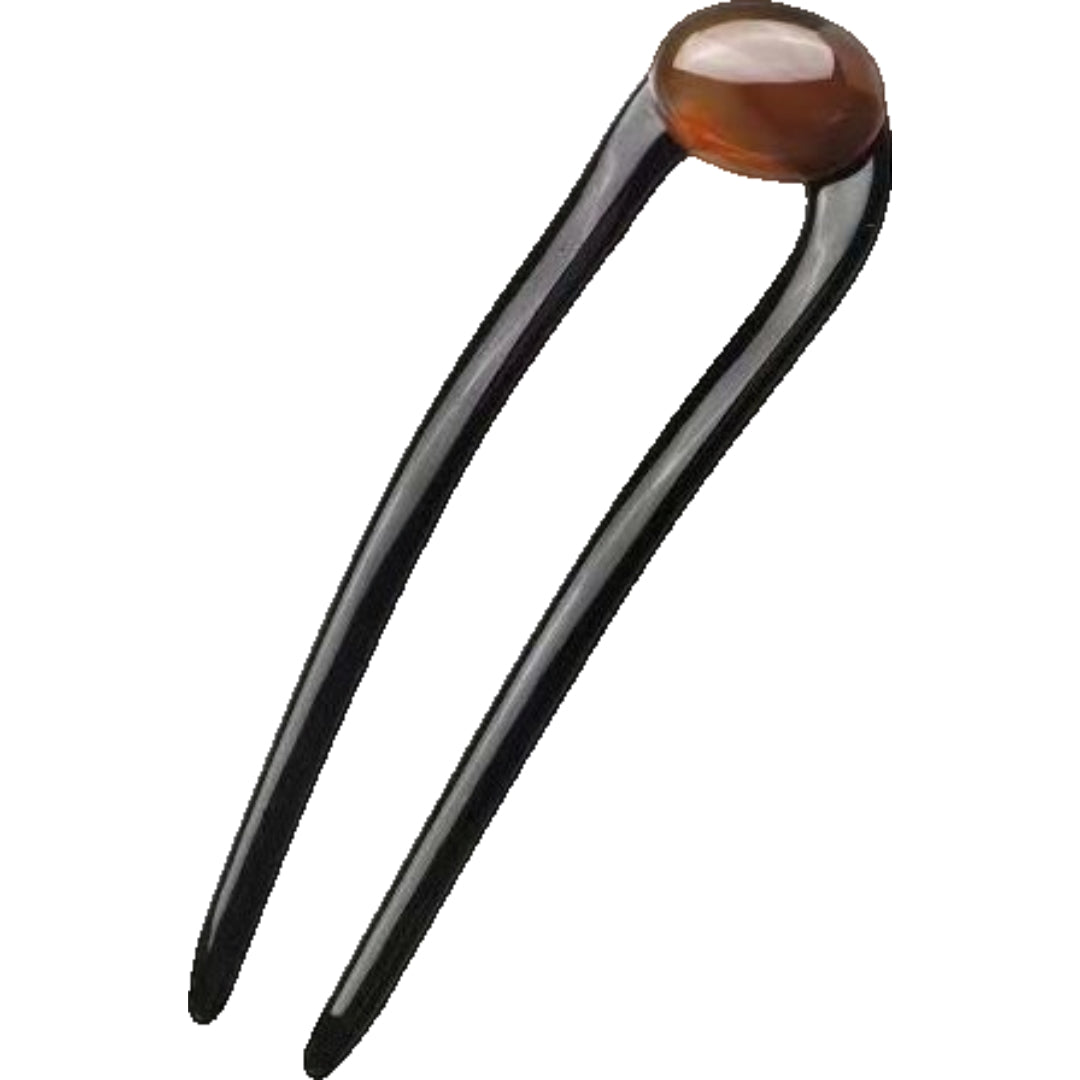 U字かんざし U字簪 Uコーム レディース 女性 ヘアアクセサリー ブラウン バリエーション画像