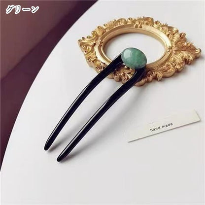 U字かんざし U字簪 Uコーム レディース 女性 ヘアアクセサリー 商品画像5