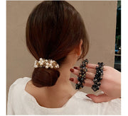 ヘアゴム 髪ゴム 単品 レディース ヘアアクセサリー 髪留め 髪飾り まとめ髪 フェイクパール ラインストーン ヘアアレンジ 女性 キッズ 女の子 子供 派手 可愛い おしゃれ ポニーテール ロングヘア セミロング 普段使い デイリー 外出 お出掛け