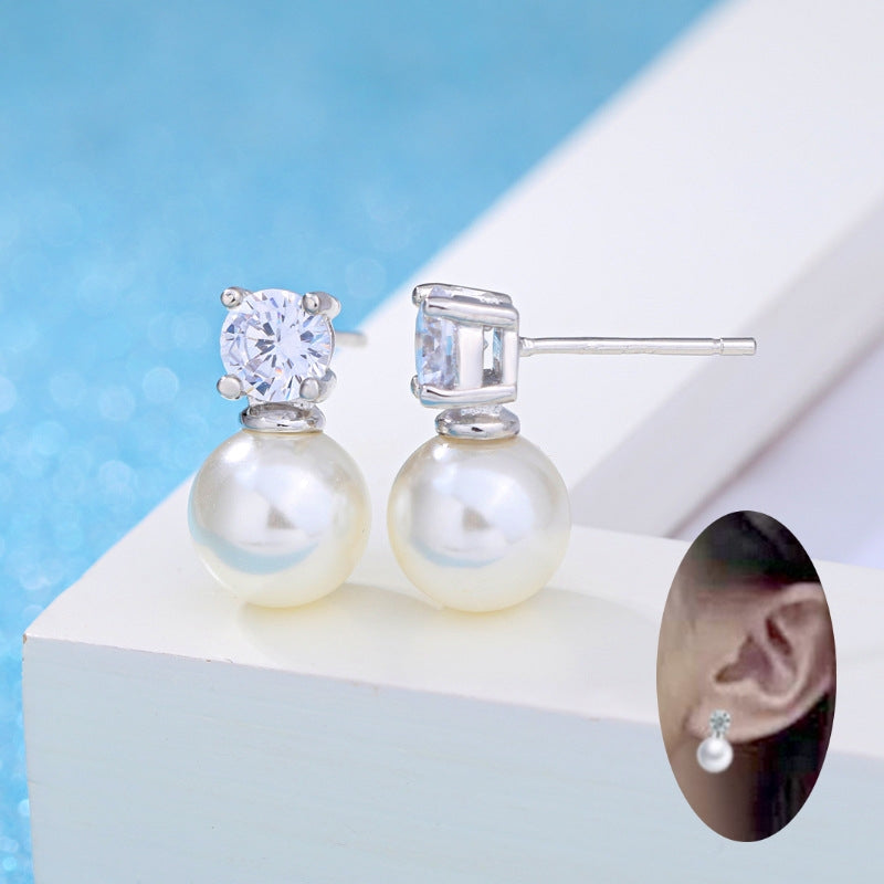 ピアス レディース アクセサリー 女性用 スタッドピアス フェイクパール ラインストーン きれいめ 上品 おしゃれ ギフト プレゼント
