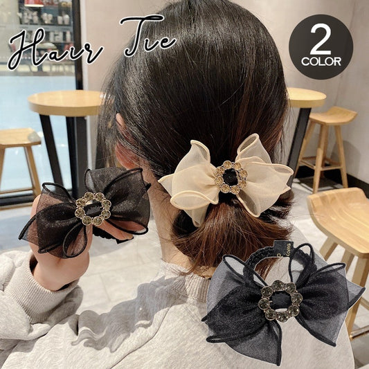 ヘアゴム ヘアアクセサリー レディース 髪ゴム まとめ髪 リボン 商品画像