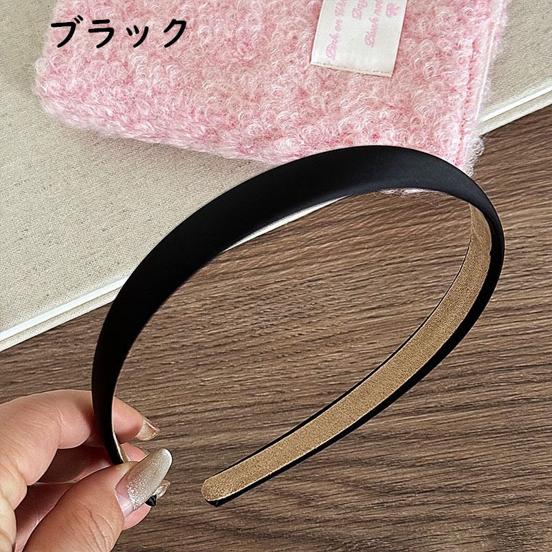 カチューシャ ヘアアクセサリー レディース 女性 サテン調 布張り 商品画像4