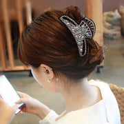 ヘアクリップ バンスクリップ 髪留め レディース 女性用 ヘアアクセサリー ラインストーン 髪飾り ヘアアレンジ 上品 エレガント 華やか おしゃれ かわいい パーティー 結婚式 普段使い デイリー お出かけ