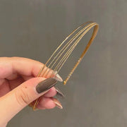カチューシャ レディース 女性 ヘアアクセサリー 髪飾り 髪留め ヘアアレンジ 6連 細め 華奢 シンプル おしゃれ 可愛い 大人 上品 きれいめ 華やか フェミニン エレガント