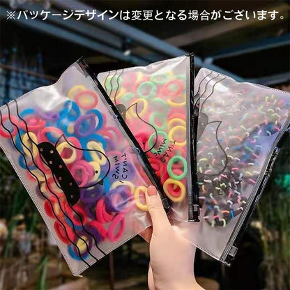 ヘアゴム リングゴム パイルゴム 100本セット 子供 キッズ 商品画像2