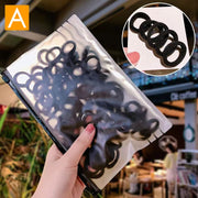 ヘアゴム リングゴム パイルゴム 100本セット 子供 キッズ シンプル 無地 ヘアアクセサリー 髪留め まとめ髪 ヘアアレンジ