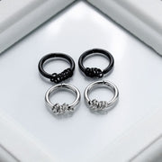 フープピアス メンズ レディース サークル リングタイプ 男性用 女性用 アクセサリー シルバーカラー ブラック 黒 シンプル ジャラジャラ かっこいい 高見え 高級感 耳飾り キャッチ不要 おしゃれ シンプル プレゼント カジュアル 普段使い 誕生日 プレゼント ギフト 贈り物 記念日 お出かけ ファッション小物